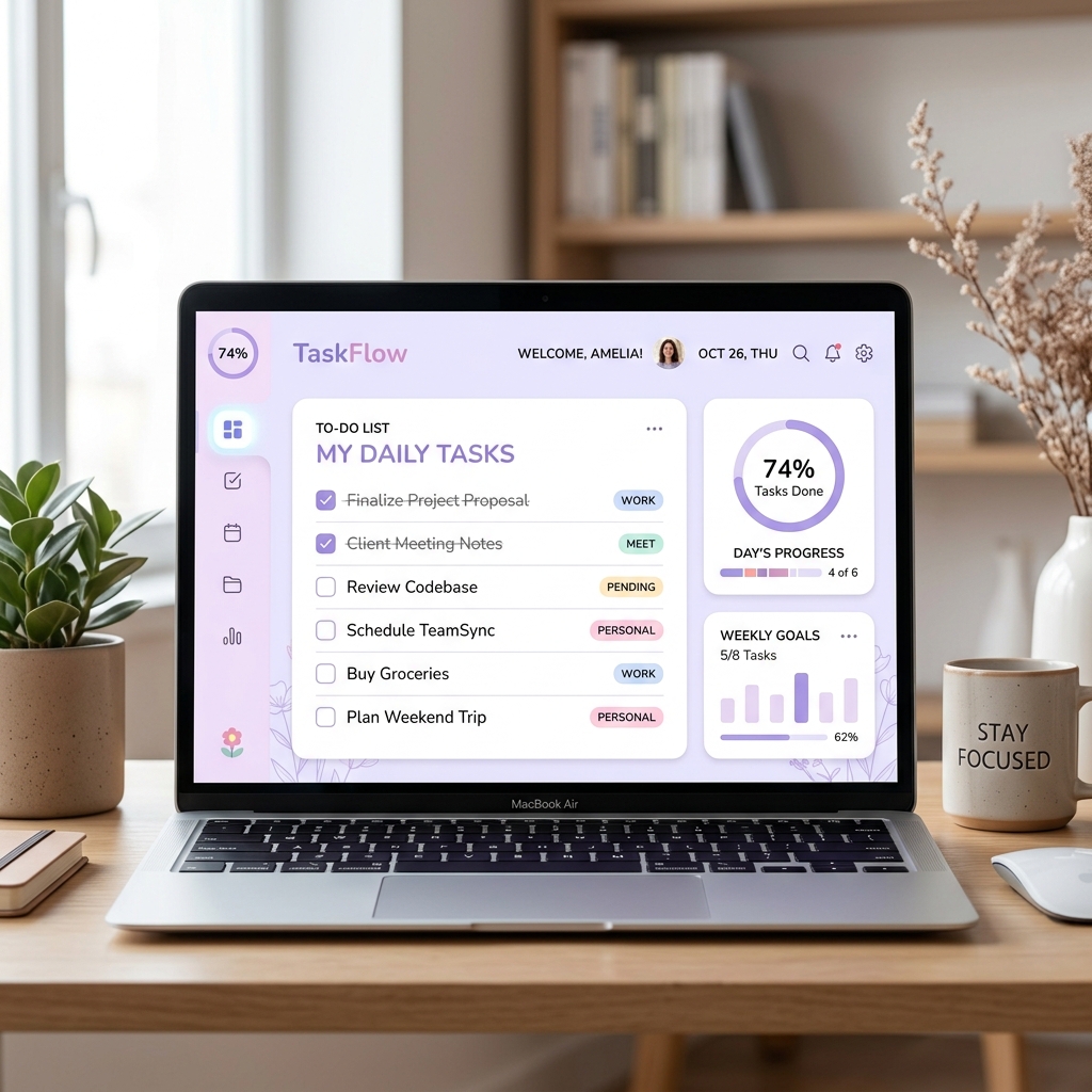 Task Tracker Project mockup